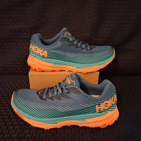 Hoka One One Womens Torrent 2 1110497 RTCN Blue Running Shoes Sneakers Sz 8 EUC